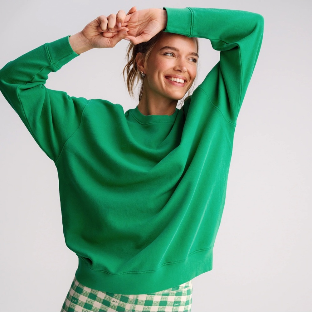 Green Oversized Sweatshirt